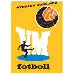 Poster Svjetskog nogometnog prvenstva održanog u Švedskoj 1958. godine